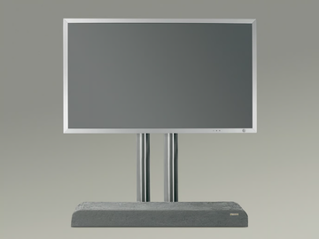 TWIN - ART114 - Floor mounted stainless steel stand by Wissmann raumobjekte - view 3